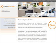 Tablet Screenshot of cleanbuilding.nl